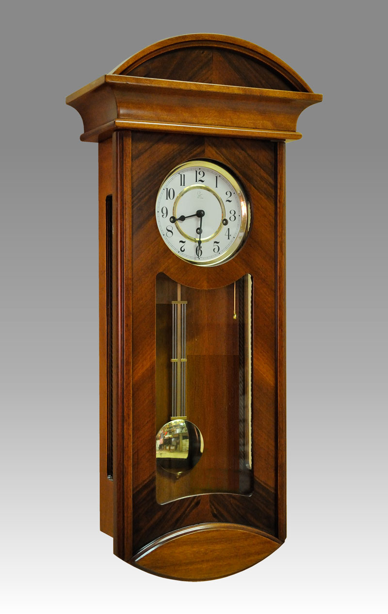 Regulator-Vienna- clock Art.436/1 walnut - Westminster melody on rod gong